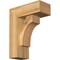 Ekena Millwork Westlake Block Rough Sawn Bracket w/ Offset Brace, Western Red Cedar, 6"W x 14"D x 18"H BKT0604X14X18WTL05RWR - alternate 1